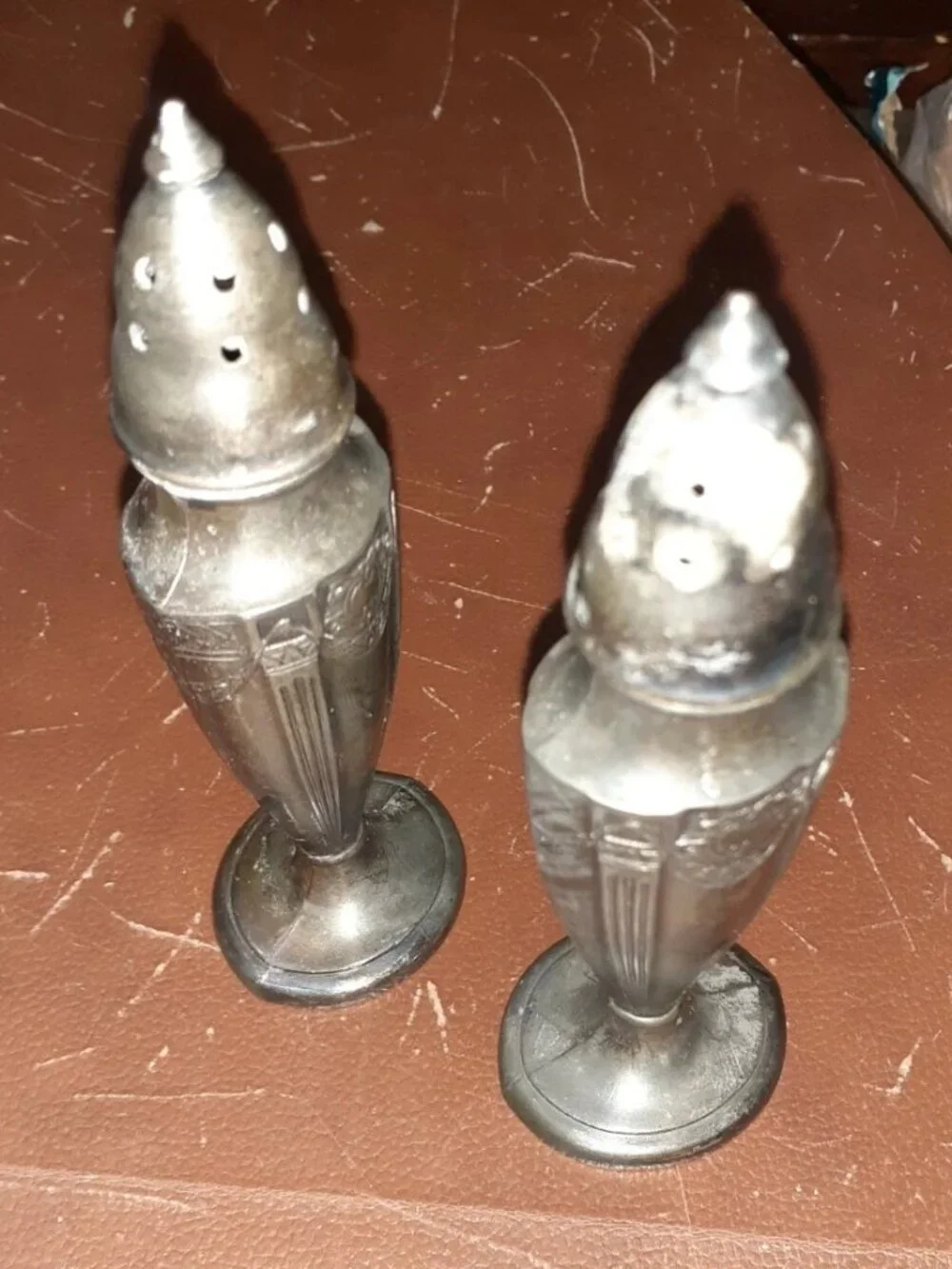 Astor by Poole Silver Plated Salt and Pepper